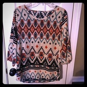 Aztec fitted top